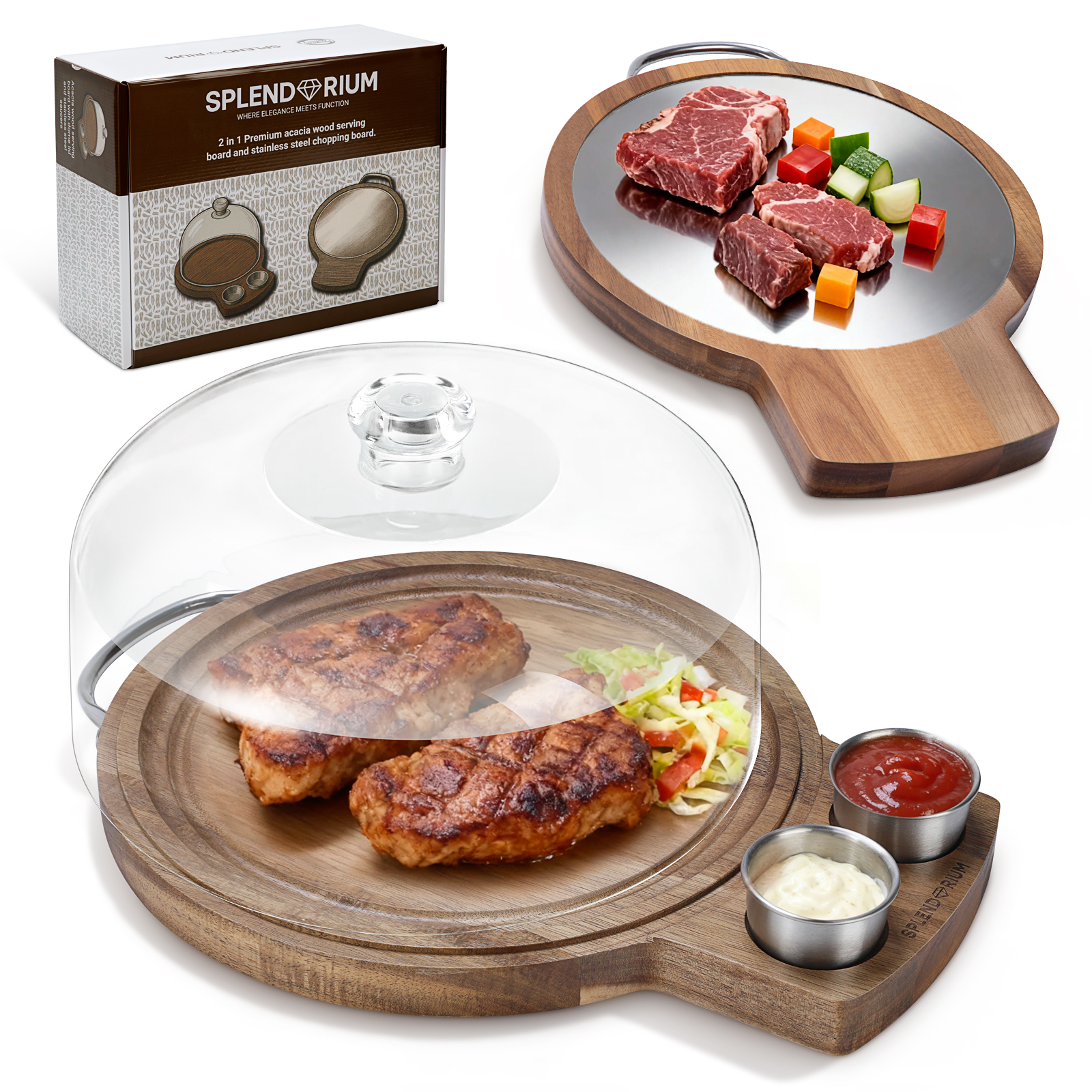 Complete set: board, dome, saucers